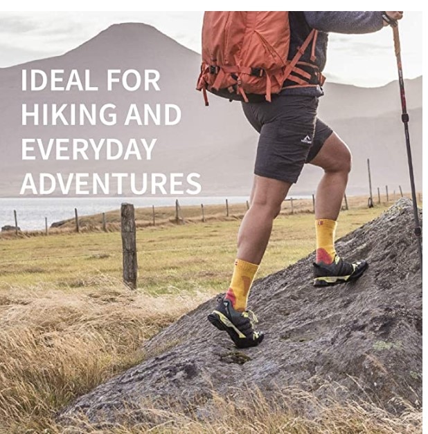 50% Merino Wool Light Hiking Socks For Men &Women Merino Socks Trekking Lightweight Breathable Anti-Odor Euro Size 37-45